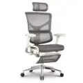 Эргономичное кресло Falto Expert Sail с подножкой, цвет: бело-серый