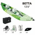 Каяк надувной двухместный с веслами Aqua Marina Betta-412, 412x80см