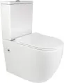 Унитаз-компакт Bond Oval F01-00 безободковый, с сиденьем микролифт, белый глянец