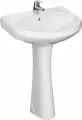 Раковина Santeri Версия 1.3111.5. S00.11B.0 57 с пьедесталом, белая, фарфоровая, полукруглая, 56, 5 см, российская