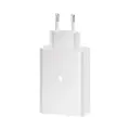 Зарядное устройство для Samsung с 3 портами / Адаптер питания Power Adapter Trio 65W / Супер быстрая зарядка 65W / White