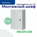 Mastermann / Уличный монтажный навесной шкаф Пластик-3У+, 405х587х260, IP 66