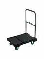 Платформенная тележка KRAFTOOL до 150 кг, платформа 68.0 х 49.5 см, складная рукоятка, складные колеса d 10 см, вес - 9.3 кг
