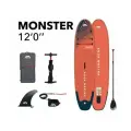 SUP-доска Aqua Marina Monster Sky Glider, 366х84х15 см, насос, весло, лиш, киль, ремнабор, сумка, до 170 кг (BT-23MOP)