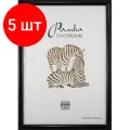 Комплект 5 штук, Рамка пластиковая А3 черного цвета 508