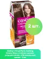 L'Oreal Paris Casting Creme Gloss стойкая краска-уход для волос, 618 ванильный мокко - 2 шт