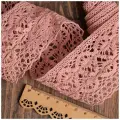 Тесьма вязаная KRUZHEVO 50мм TBY-6368 кружево хлопок цв.32 розовый уп.10м
