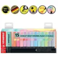 Набор текстовыделителей Stabilo BOSS ORIGINAL Pastel набор 15цвет 7015-02-5
