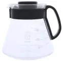 Чайник сервировочный HARIO с черной пластиковой ручкой XVD-60B, 600 мл.