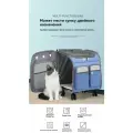 Переноска тележка сумка на колёсах для кошек и собак, для мелких и средних пород (до 15 кг),