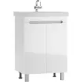 Тумба под раковину 60 Аура без ящика айсберг