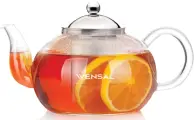 Заварочный чайник Vensal 3405VS 800 мл. боросиликатное стекло, пластик, нерж. сталь.
