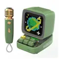 Портативная Bluetooth-колонка Divoom DitooMic Retro Pixel Art с микрофоном, green