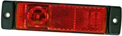 Фонарь габаритный ! красный LED 12/24V прямоуг. 130x45x13 с кабелем L=50смSchmitz HELLA арт. 2TM008645951
