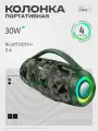 Беспроводная портативная колонка Hoco HA4 mini Surge с подсветкой, цвет Camouflage Green