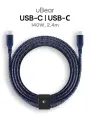 Кабель зарядный uBear Trend USB-C/USB-С(Type-C) 140Вт 2,4 метра