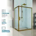 Душевой уголок GWMPKB019R 80x180 см, цвет фурнитуры бронзовый, стекло бесцветное закаленное 6 мм