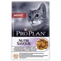 Корм для кошек Pro Plan NutriSavour, с индейкой 12 шт. x 85 г (кусочки в желе)