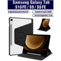 Чехол для планшета Samsung Galaxy Tab S10 FE/ Tab S9/ Tab S9 FE (SM-X526, SM-X710/X716, BSM-X510/X516), микрофибра, держатель для стилуса, поворотный 360 градусов (черный)