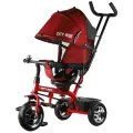 Велосипед детский трехколесный ТМ CITYRIDE, колеса пластик 10/8, поворотное сиденье, бампер , багажник, CR-B3-01RD