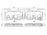 IPSASP_AN-750WK Колодки тормозные зад INFINITI FX35,45