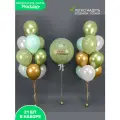 Набор воздушных шариков МосШар на день рождения в стиле Pinterest оливковый