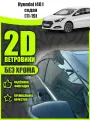 2D дефлекторы для окон Hyundai i40 (2011-2019) седан 1 поколение / Ветровики для Хендай i40. Комплект 6 шт.