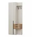 Шкаф Чарли 5 Кашемир/Авелано, для прихожей, левый, с ящиками, 90x220,5x35,6 см