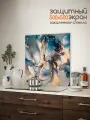 Защитный экран от брызг на плиту 500х500х4мм. Стеновая панель для кухни из закаленного стекла. Фартук для кухни на стену
