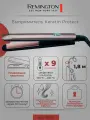Выпрямитель Remington KERATIN PROTECT S8540, керамические пластины, время нагрева 15 секунд, розовое золото