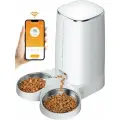 Умная кормушка для животных Xiaomi Rojeco 4L Automatic Pet Feeder WIFI Version Double Bowl (белая)