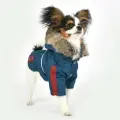 Куртка для собак утеплённая с капюшоном PUPPIA Brock, синяя, S (Южная Корея)