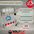 VALFEX, Коллекторная группа на 10 выходов, с регулирующими клапанами и расходомерами