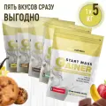 Гейнер аTech Nutrition Start Mass Набор 5 пакетов по 1 кг со вкусами Банан+Шоколад+Печенье+Ваниль+Клубника
