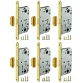 Защелка врезная Fuaro MAGNET M96WC-50 SG мат. золото (new plate) (комплект 6 штук)