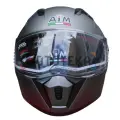Мотошлем интеграл AiM JK320 Grey Metal, XXL