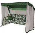 Качели садовые Удачная Мебель Панама , до 3 человек, 3 места, 209x142x155 см, зеленые