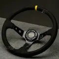 Спортивное рулевое колесо MOMO style, замша