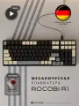 Клавиатура механическая ROCOBI R1 игровая с подсветкой русская проводная для компьютера ноутбука Gaming/game keyboard usb светящаяся