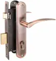 Замок врезной дверной с ручками аллюр 0211, старая медь
