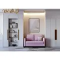 Диван-кровать раскладной PUSHE Фьорд Smart 120, велюр, розовый Balance 312