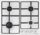 Варочная панель газовая HOMSair HGE643GWH белая, встраиваемая, 4 конфорки, газ-контроль, 60 см
