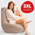 Кресло-мешок Bean Joy, пуфик мешок, бескаркасное кресло, размер XХL, оксфорд, шампань
