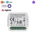 Умное реле Zigbee 3.0, контроллер на 2 канала, работает без нуля с конденсатором, умный дом