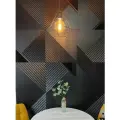 Панель МДФ со вставками Danilov Decor Аврора черный шелк50x50, 4 штуки