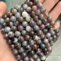 Ботсванский Агат натуральный камень, бусины шарик 10 мм, 38 см/нить, около 37 шт, на нитке