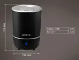 Ультразвуковой увлажнитель воздуха Polaris PUH 8105 TF Черный/Серебряный