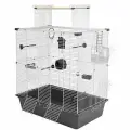 Клетка для птиц дарэленд Селена-2, разборная, 78х48х79 см, укомплектованная, серо-белая