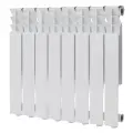 Радиатор алюминиевый КМ 500 мм 8 секций 1 боковое подключение белый