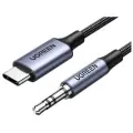 Аксессуар Ugreen CM450 USB Type-C Male - 3.5mm Male Audio Cable with Chip 1m Black 20192